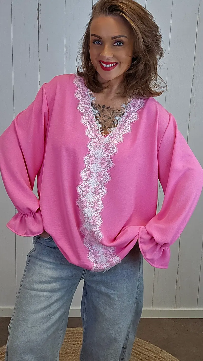 Diana bluse rosa