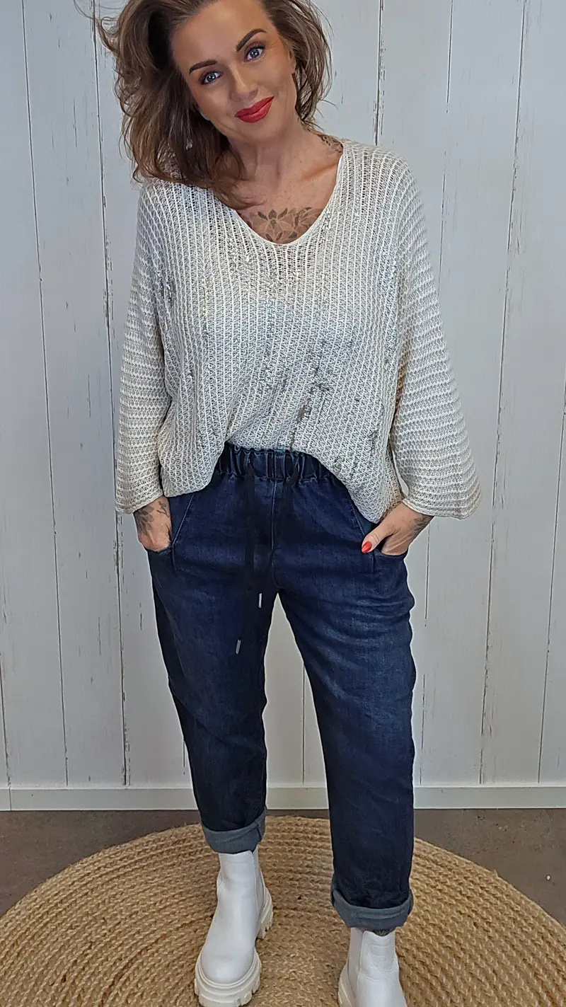 Dina jeans med strikk