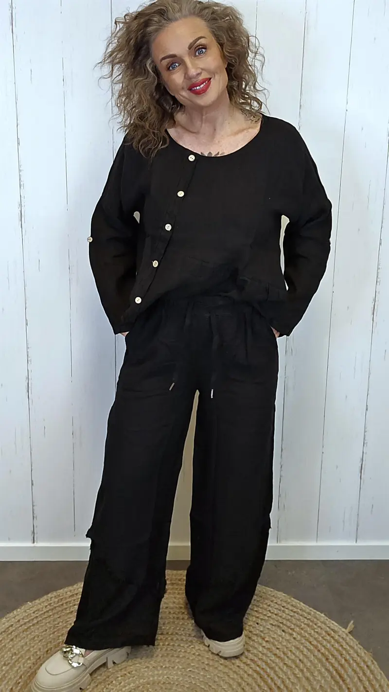 Dina linbukse svart