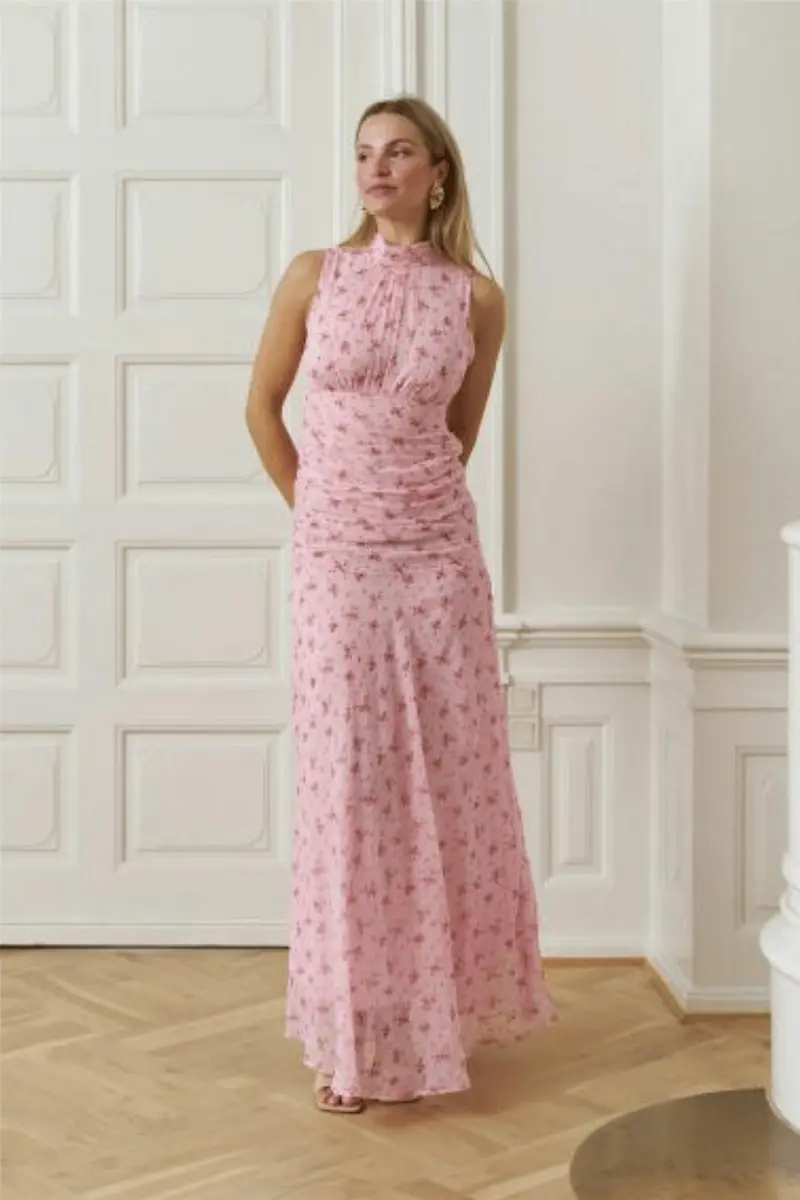 Dori Print Dress Rose