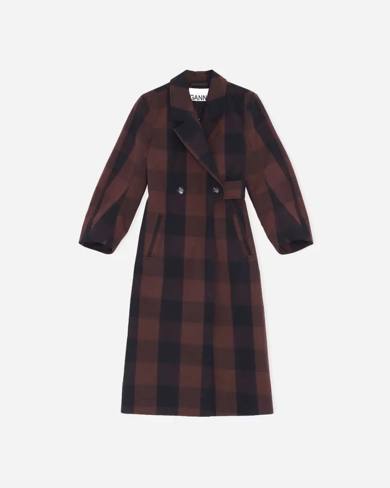 Double Cotton Coat - Mole