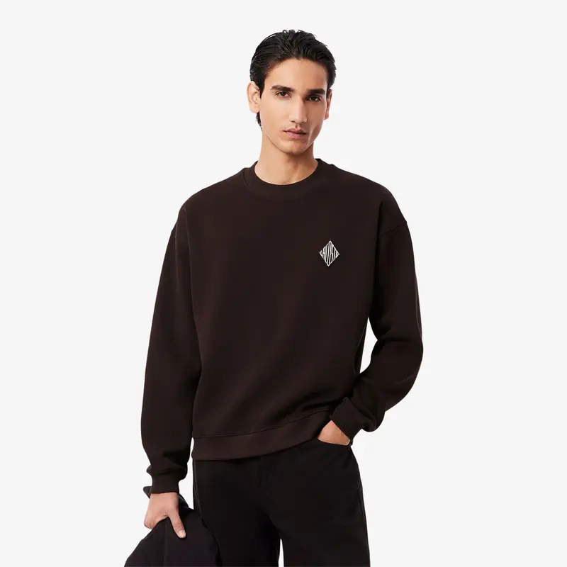 Double Face Piqué Badge Sweatshirt