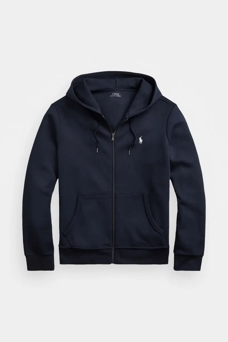 Double-Knit Full-Zip Hoodie Aviator Navy