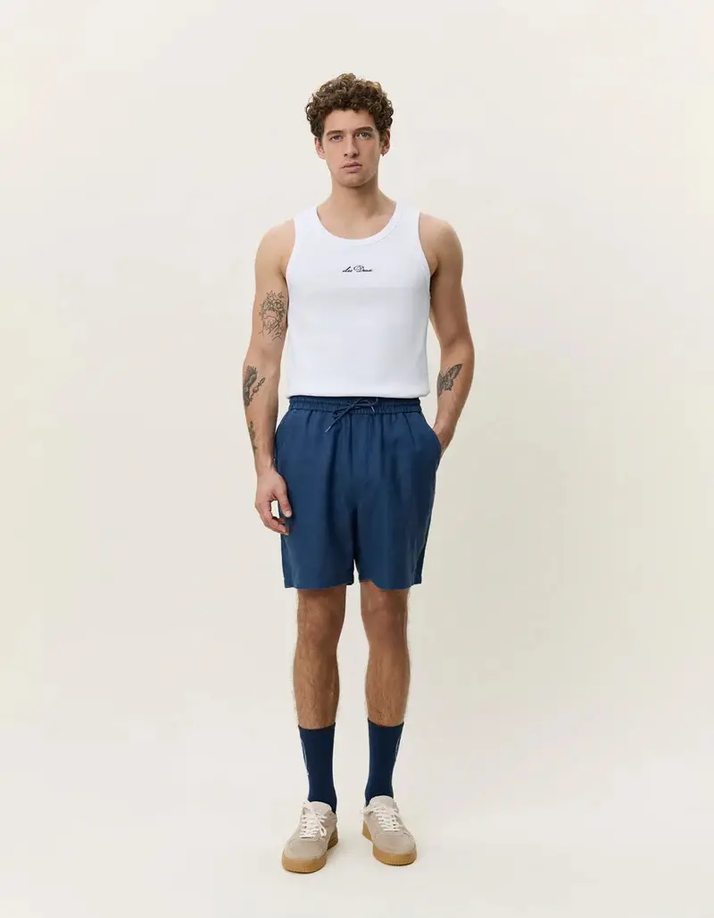 Drawstring Linen Shorts