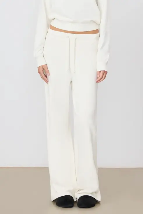 Drawstring Wide Leg Sweatpant