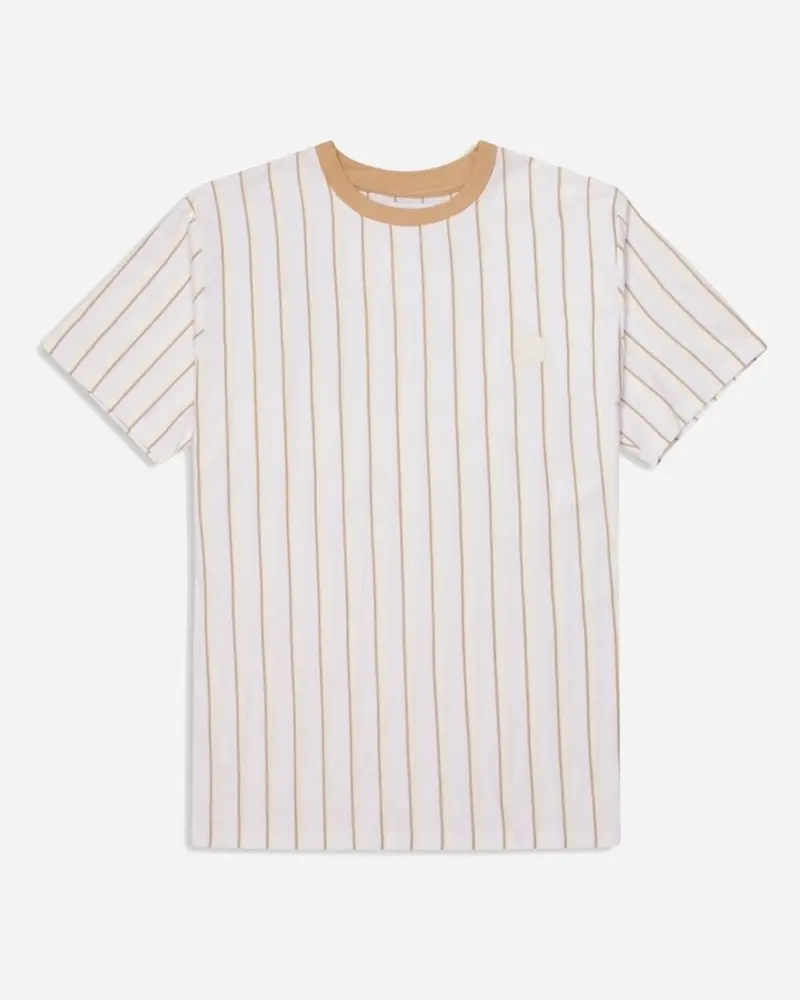 Drek Stripe Tee - White/Ecru/Kit
