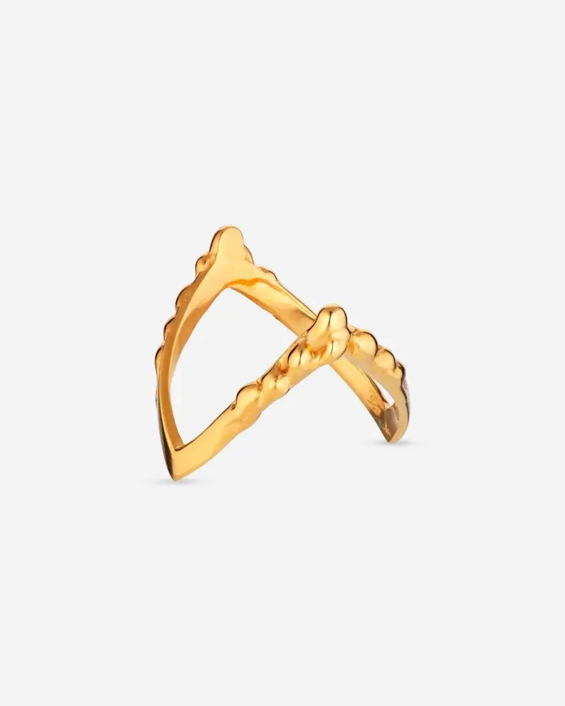Drippy V-Ring - Gold