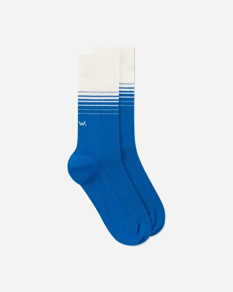 Edgar Stripe Socks - Bright Blue