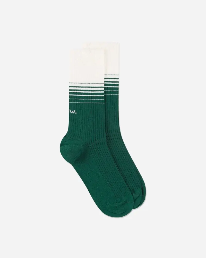 Edgar Stripe Socks - Midori Green