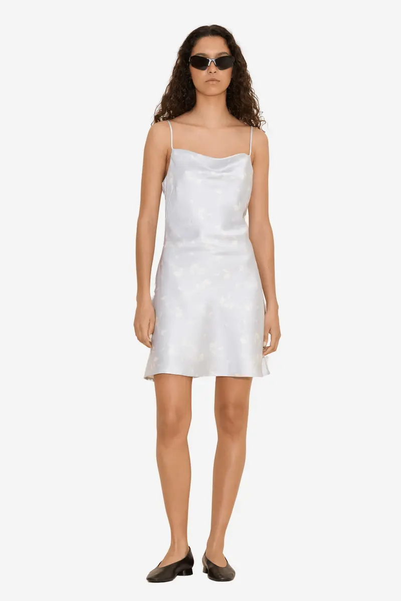 Eila Short Dress Lt. Blue Mix