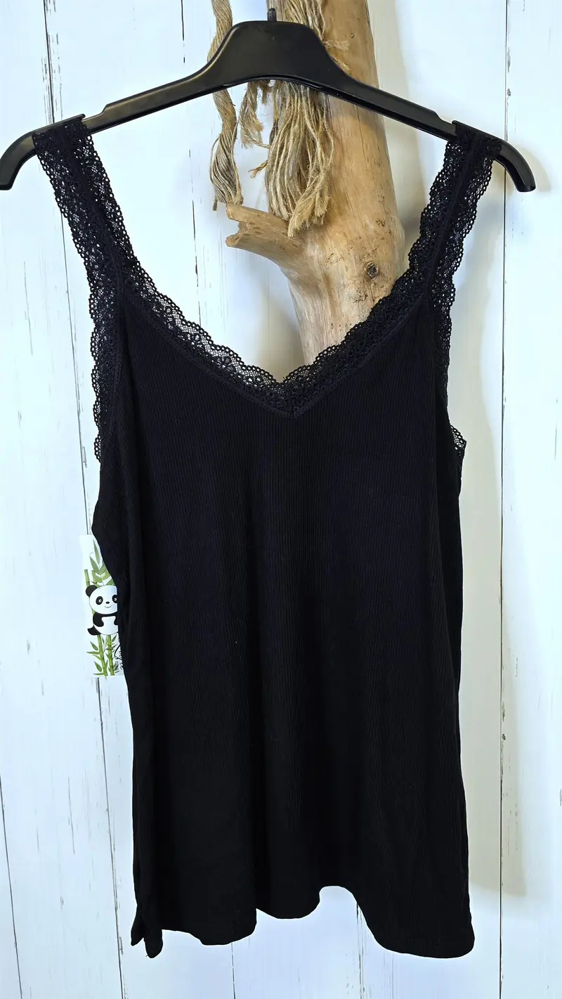 Elina Blonde Singlet svart