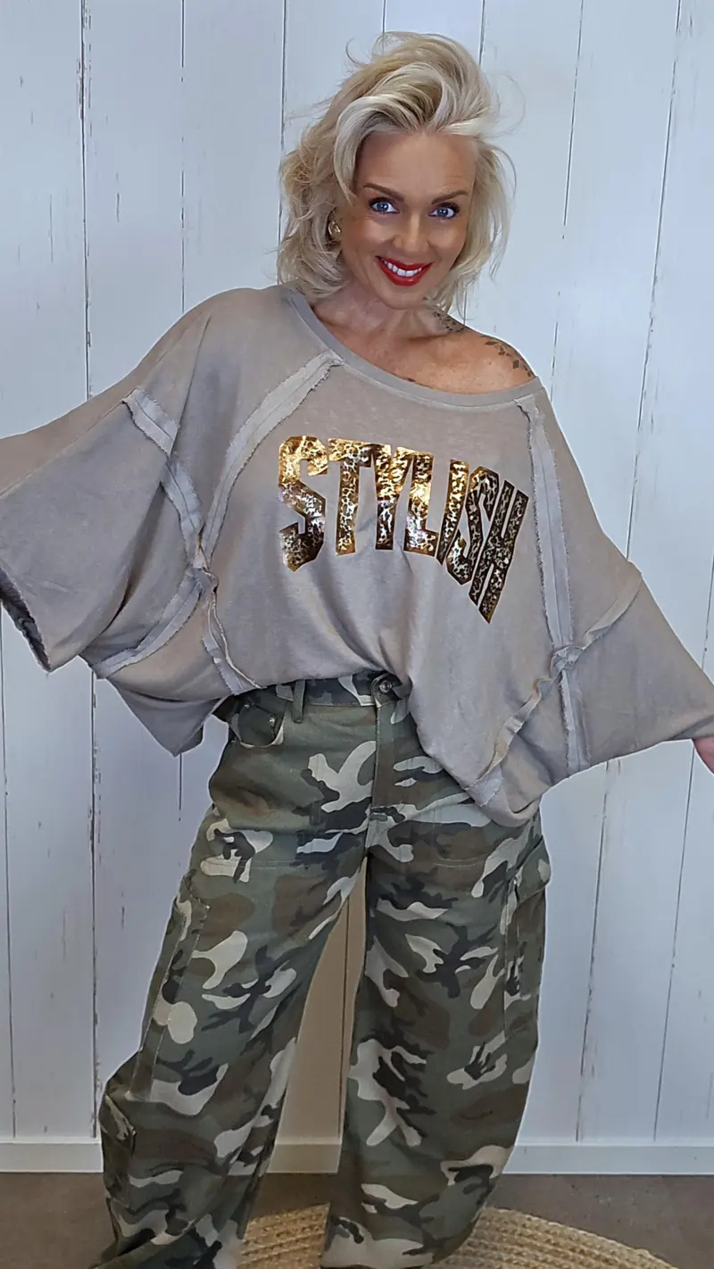 Elina topp taupe