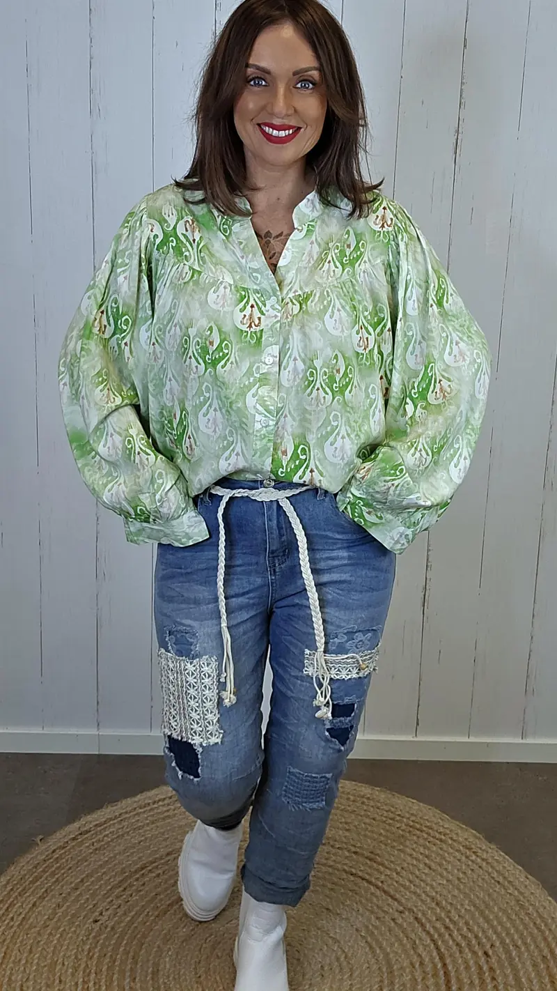 Elina viskosebluse grønn