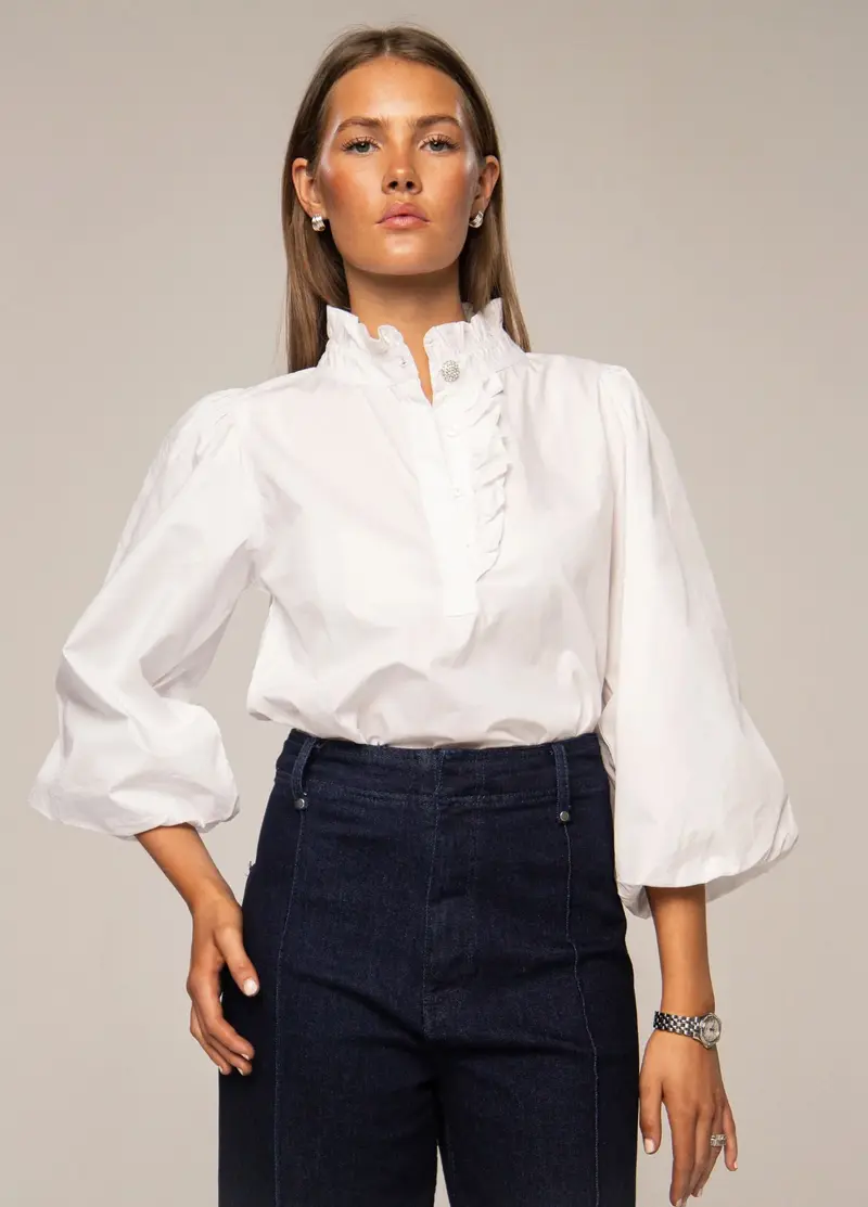 Ella Blouse - Sugar White