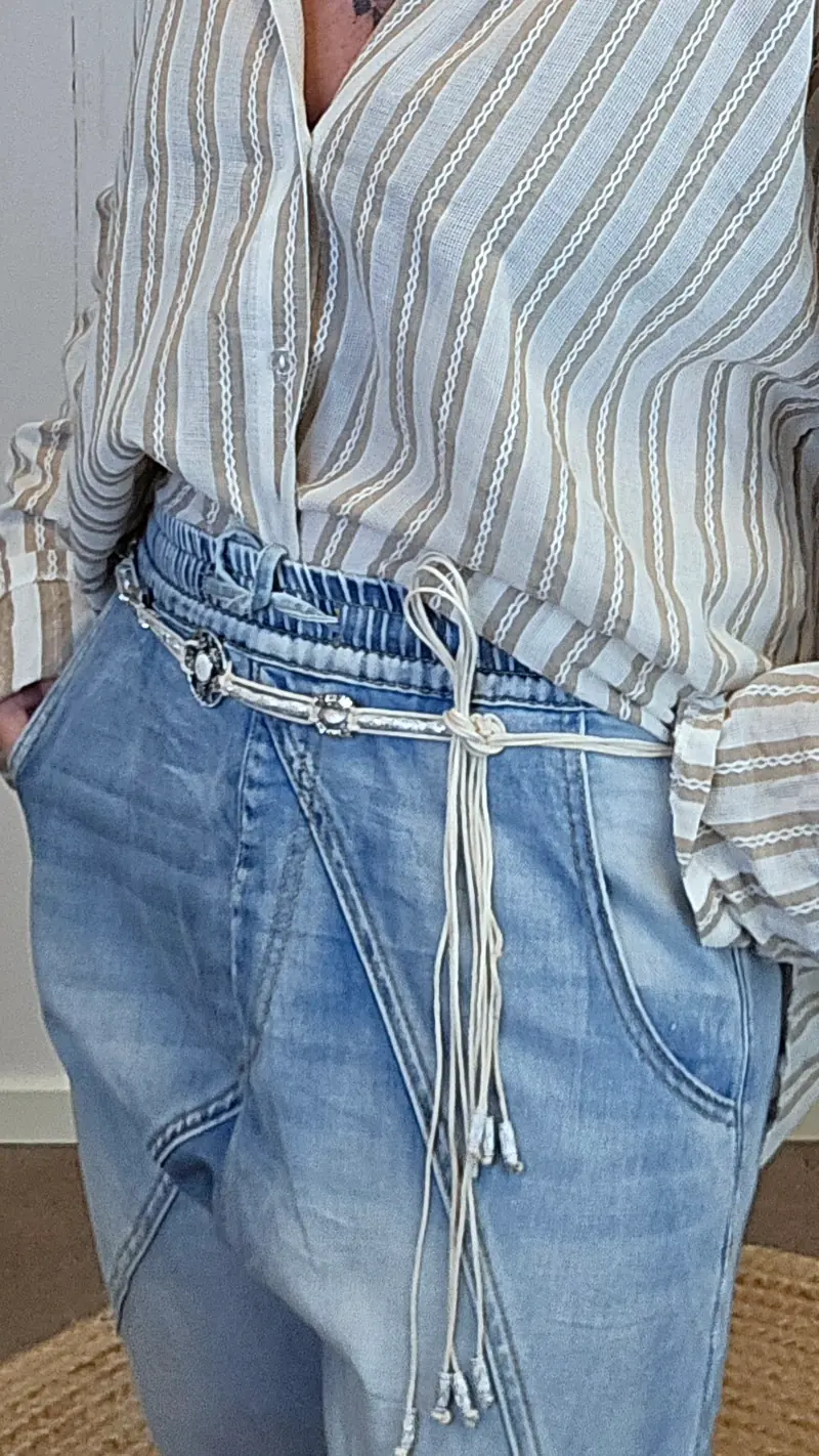 Ella knyte belte creme