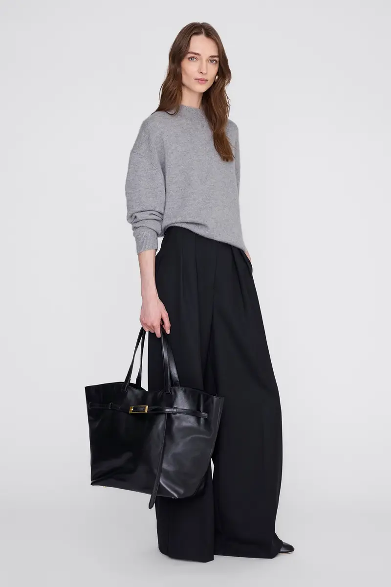 Elly Tote Small Grained Leather Black