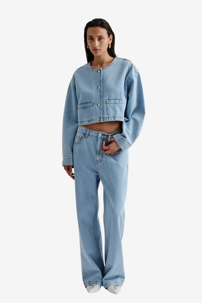 Elowen Cropped Denim Jacket
