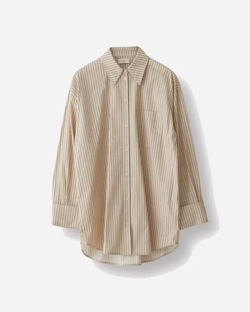 Elsbeth Shirt - Ecru Stripe