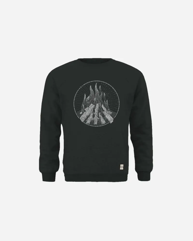 ELSK BALL TVÆRS MEN'S CREWNECK - DUSTY BLACK