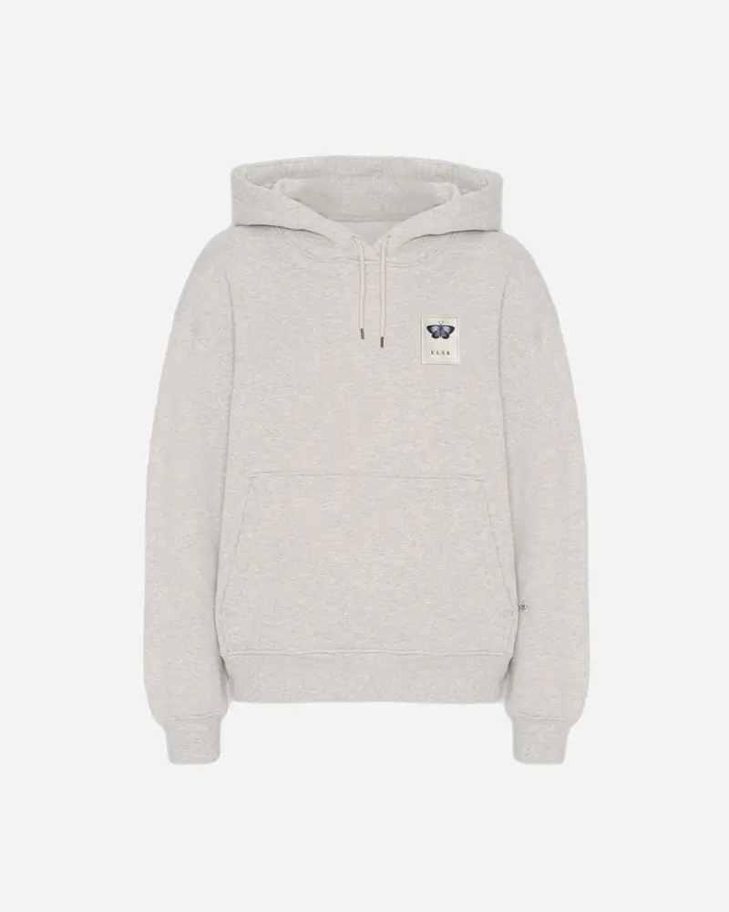 ELSK® BLAAFUGL PCH FIONA WOMEN'S HOODIE - SNOW MELANGE