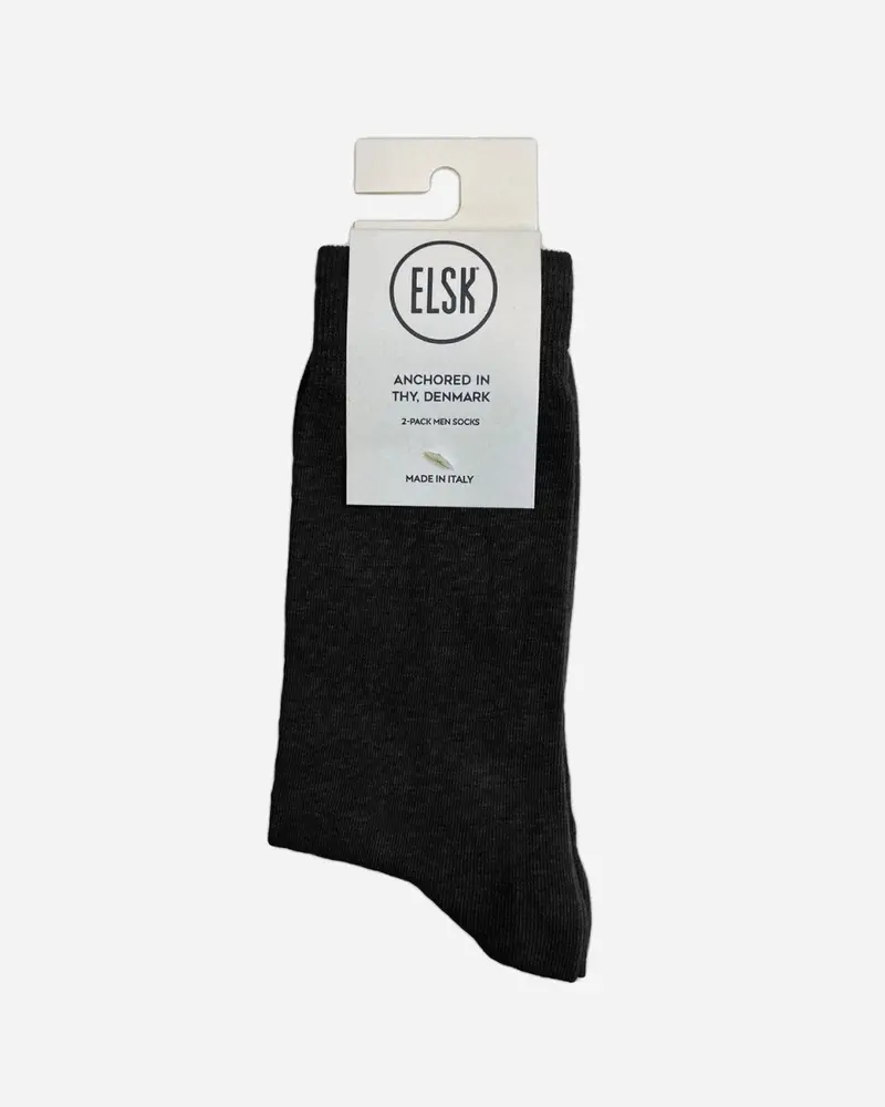 ELSK® EIK SOCKS. 2-PACK - Black
