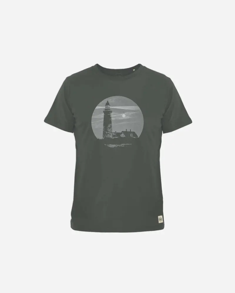 ELSK® LODBJERG BRUSHED T-SHIRT - STONE GREEN