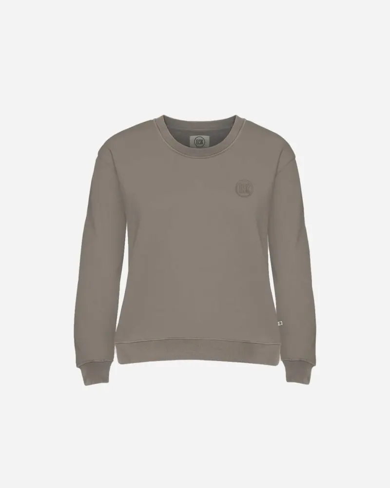 ELSK® ROUND LOGO EMB ØRUM WOMEN'S SWEATSHIRT - SMOKEY OLIVE
