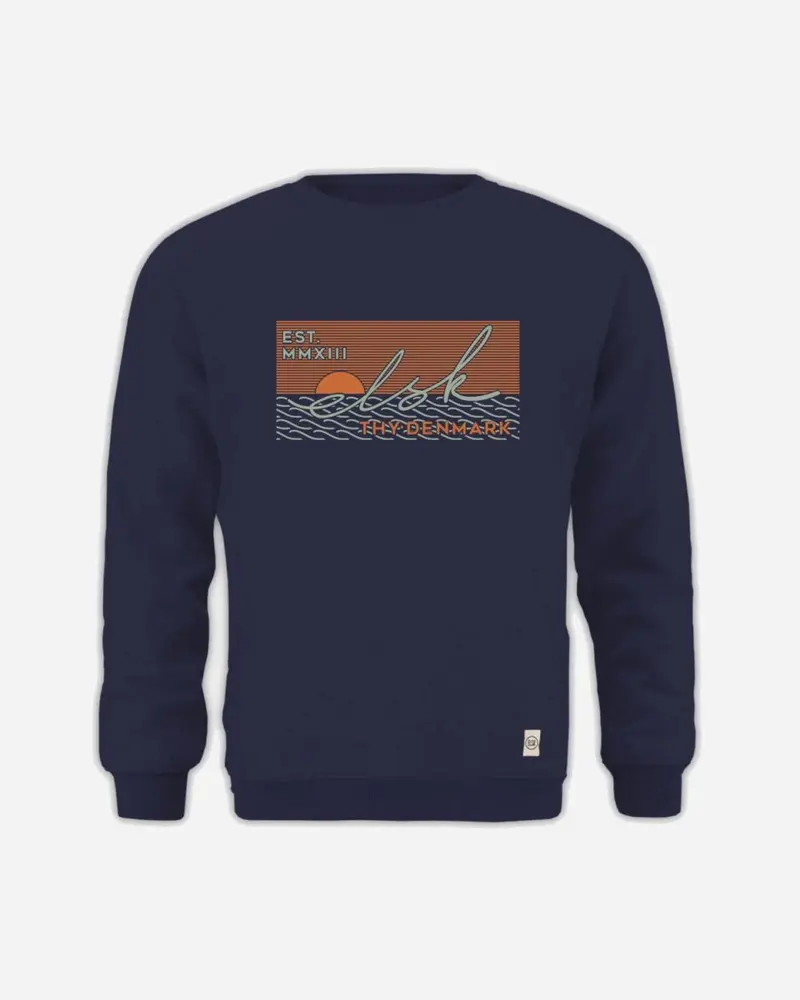 ELSK® SUNSIGN PCH TVÆRS MEN’S SWEATSHIRT - DARK NAVY