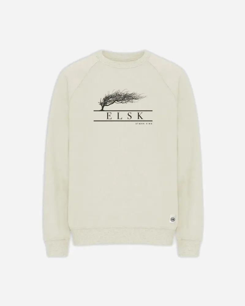 ELSK® VIND TVÆRS MEN'S CREWNECK - PALE PISTACHE