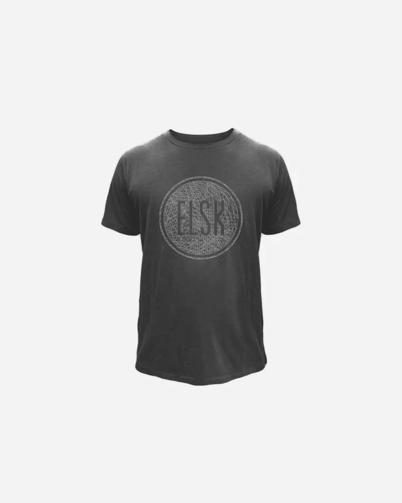 ELSK WEB LOGO WOOL MEN'S SHIRT - DARK GREY
