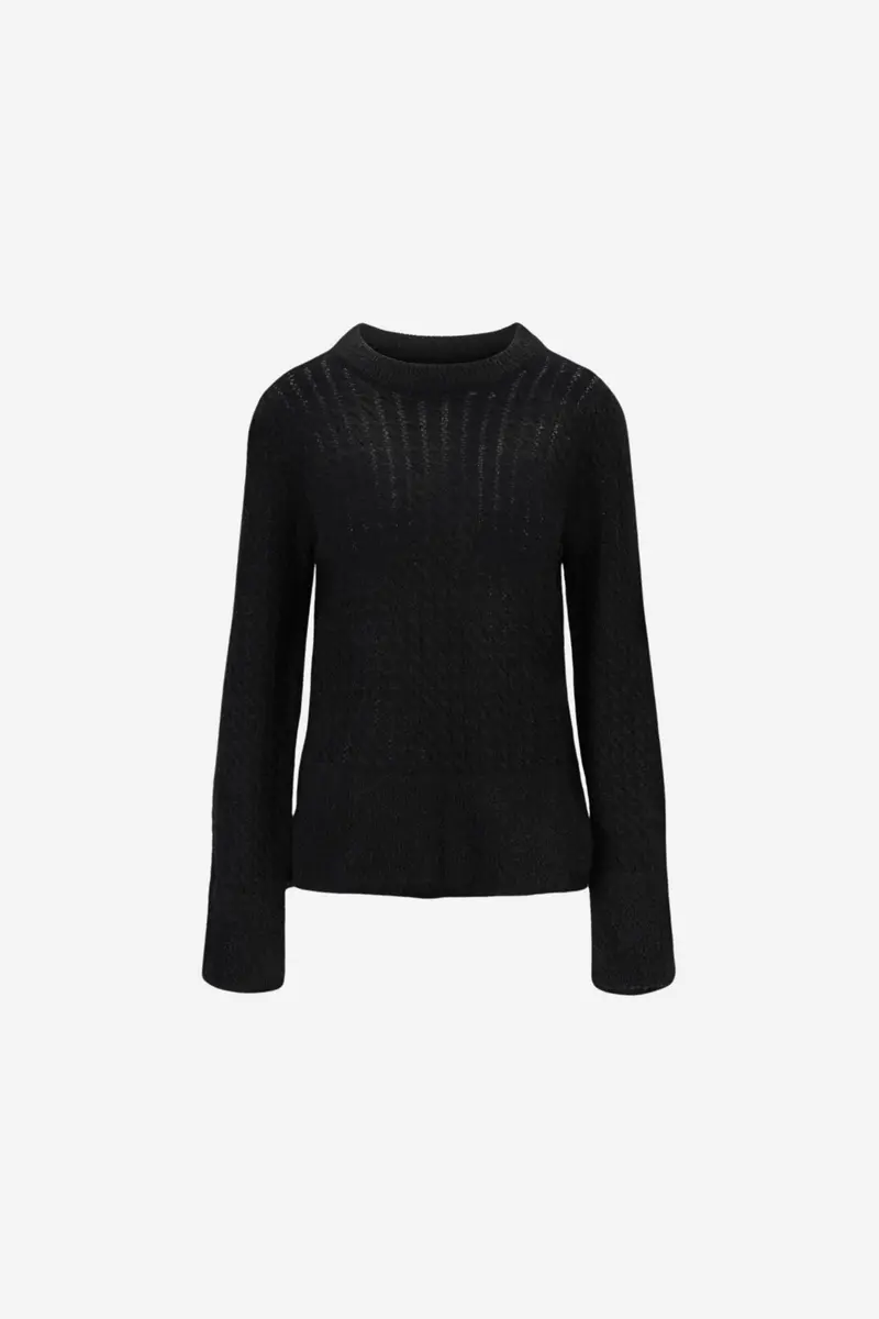Elvine Alpaca Sweater Black