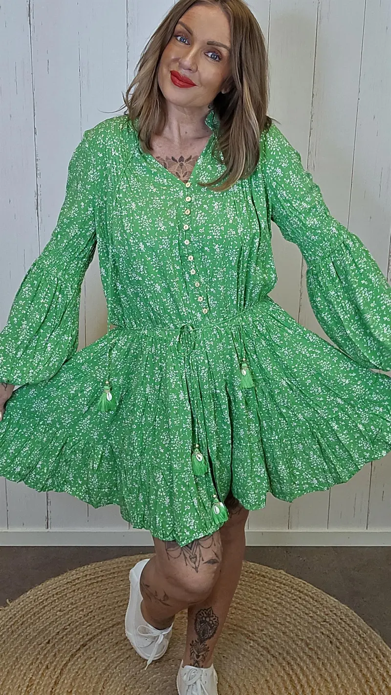 Elvira kjole Grønn