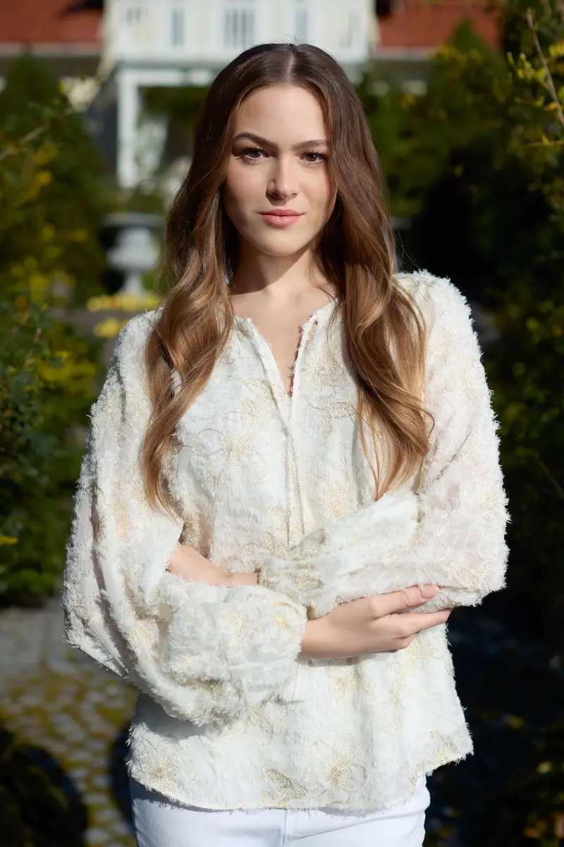 Embr blouse White