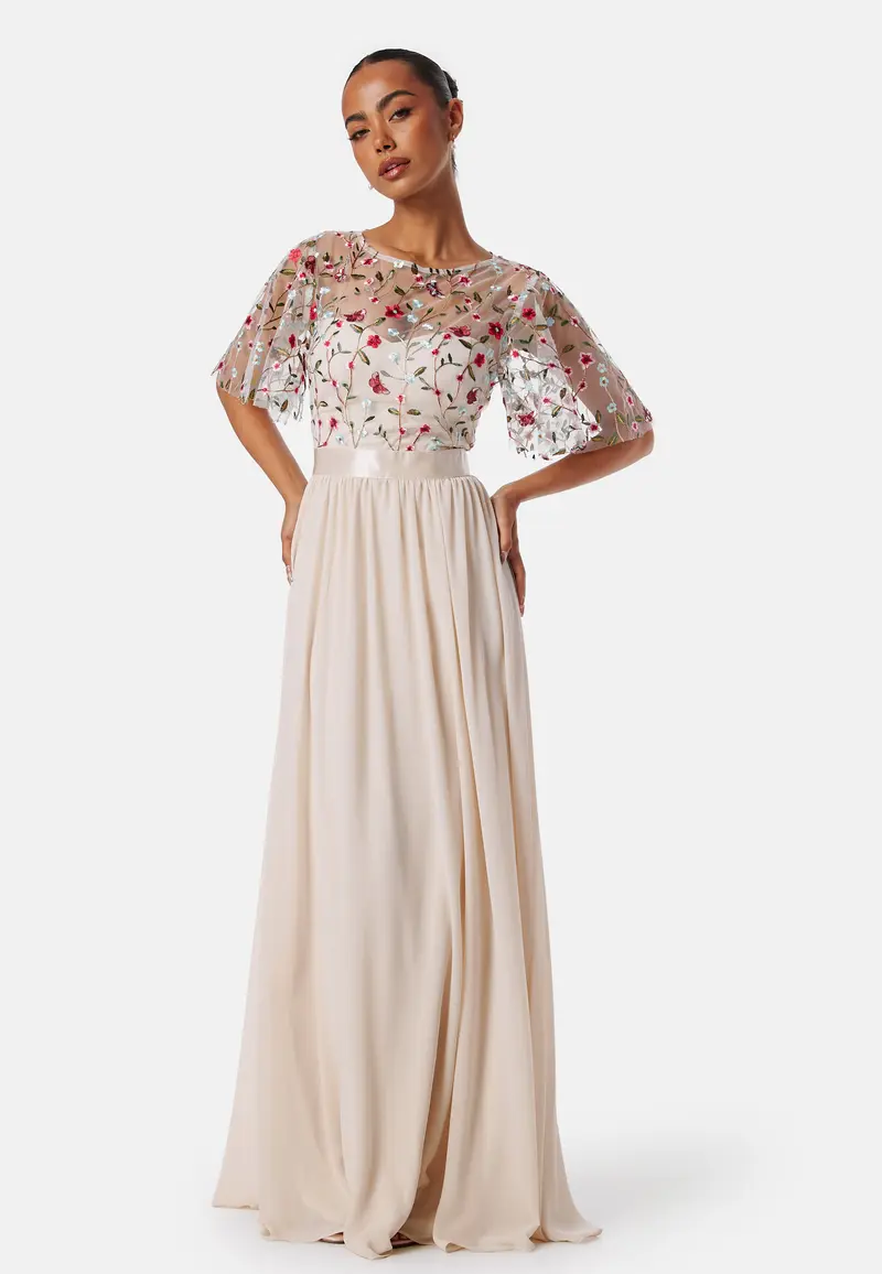 Embroidered Bodice Flutter Max