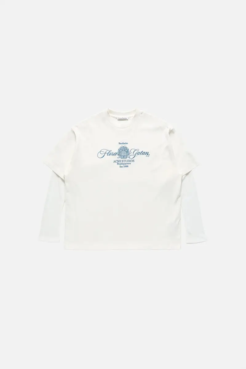Embroidered T-Shirt Offwhite/Ecru