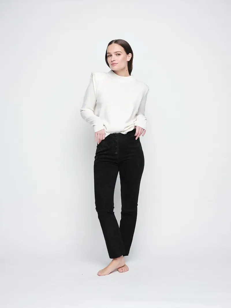 EMMY SUEDE PANTS BLACK