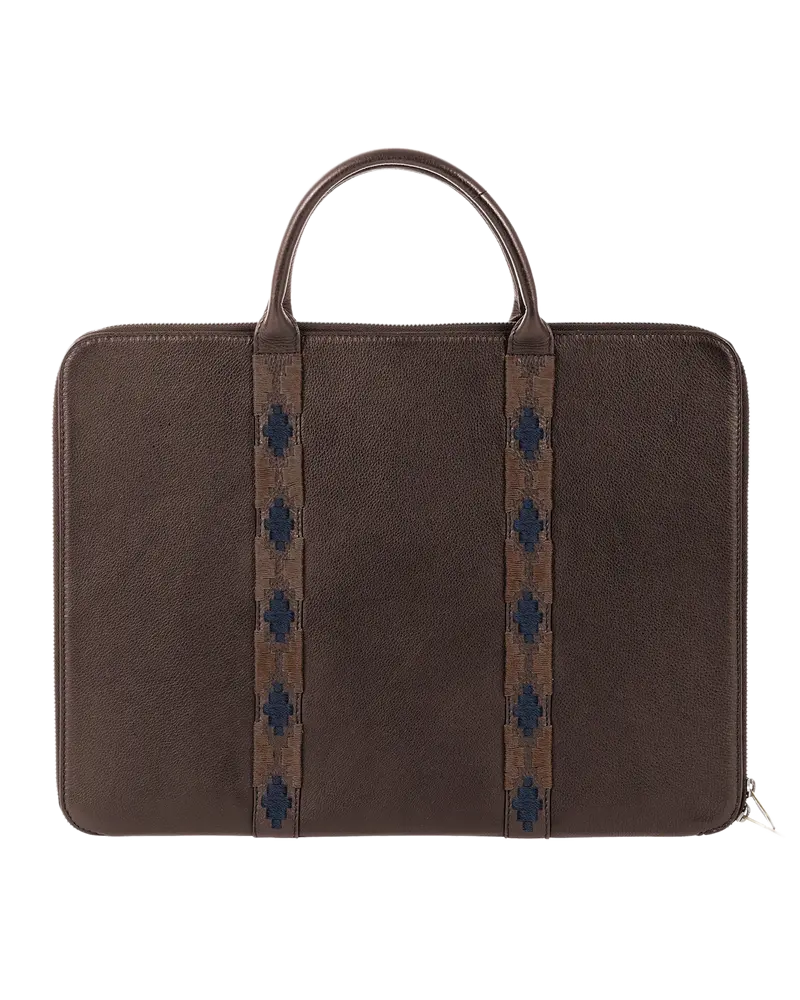 Empresario Briefcase - Brown Leather
