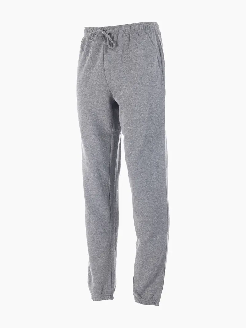Ensfarget joggebukse unisex Charcoal