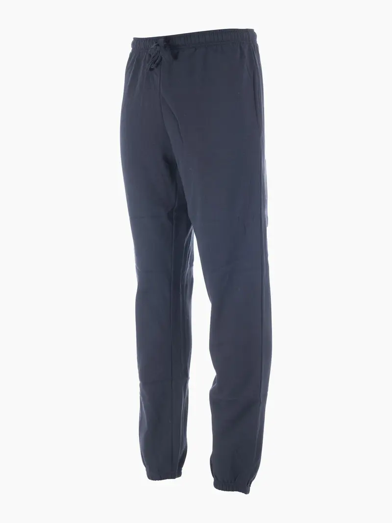 Ensfarget joggebukse unisex Marine