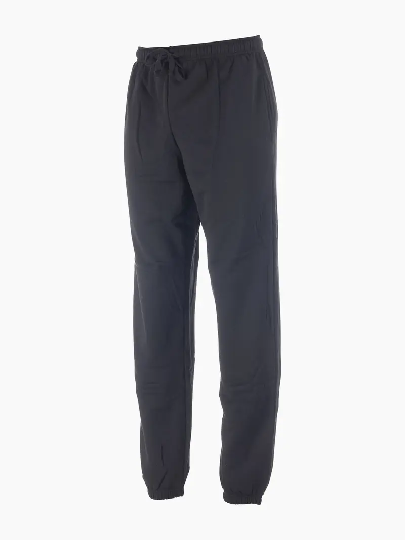 Ensfarget joggebukse unisex Sort