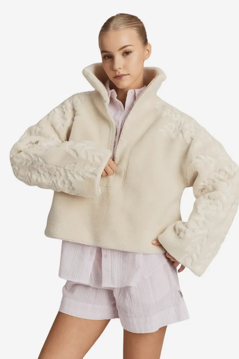 Enya Fleece Half Zip Cream
