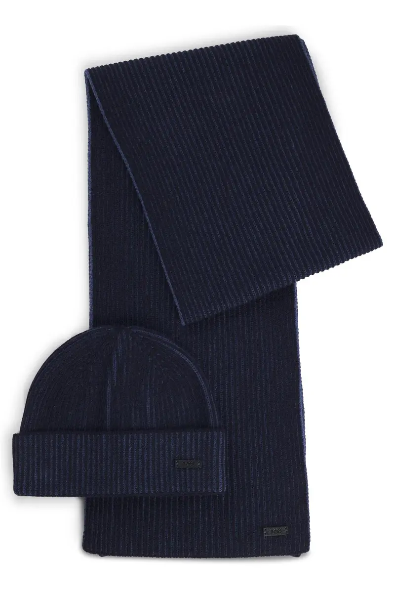 Ercole Scarf Set Dark Blue