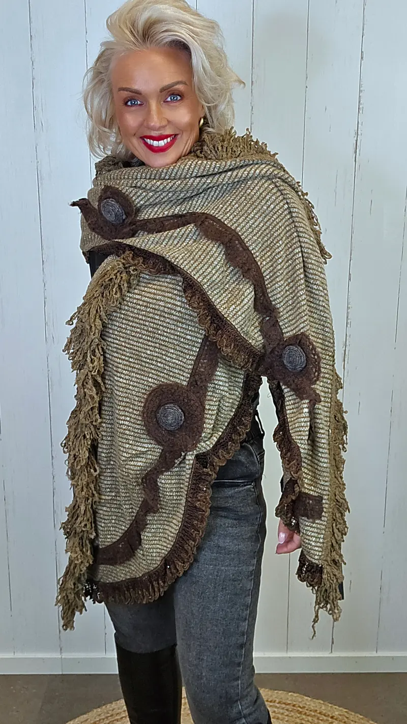 Esperanza skjerf taupe