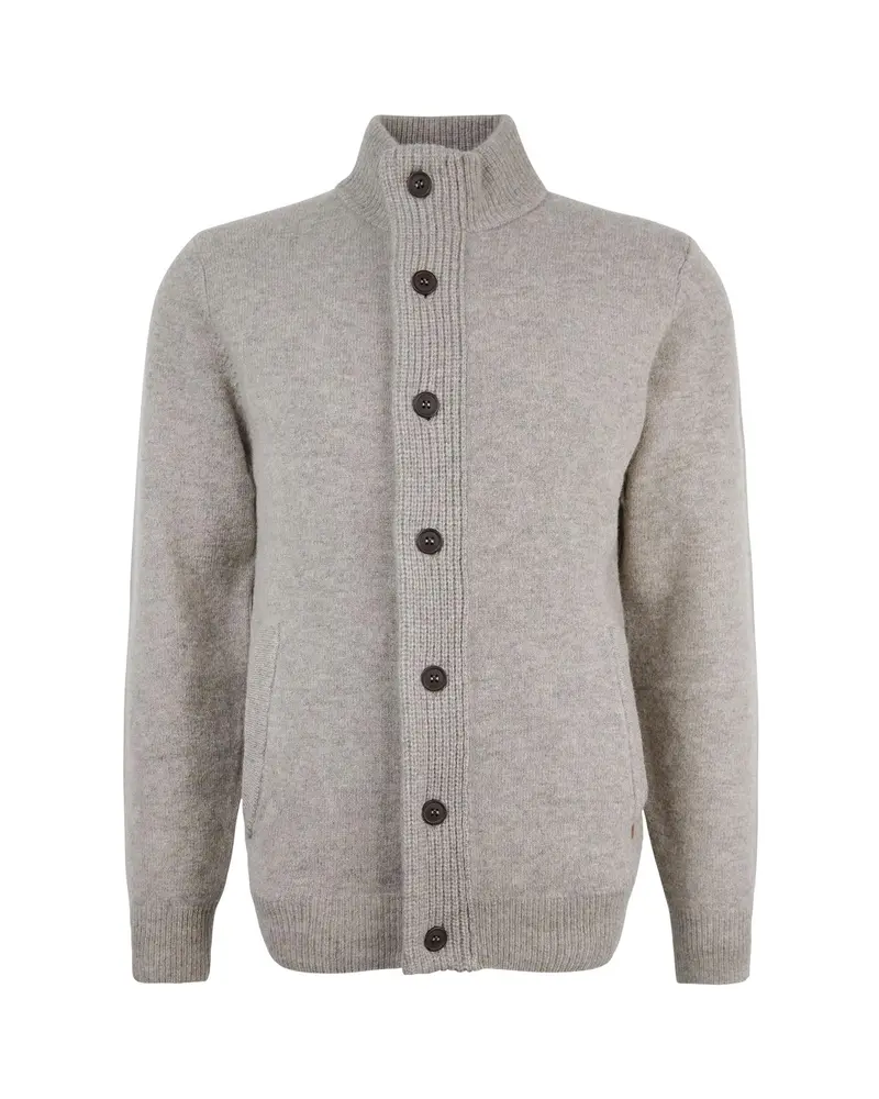Essential Elbow-Patch Cardigan - New Stone