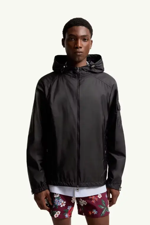 Etiache Hooded Rain Jacket Black