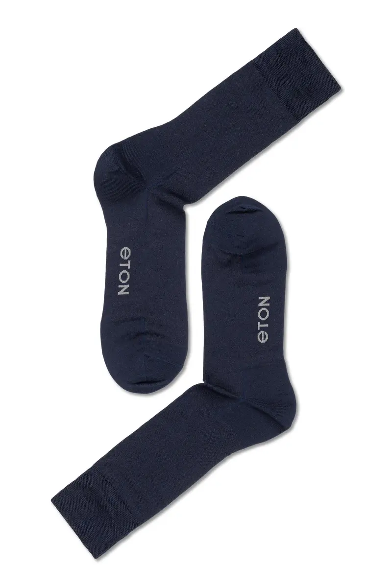 Eton Merc.Cotton Plain Dark Blue