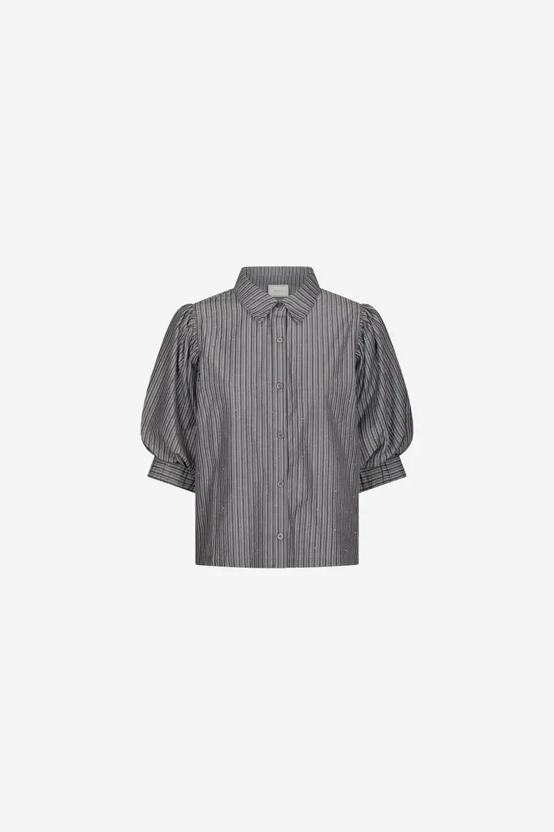 Etta Stripe Shirt Dark Grey