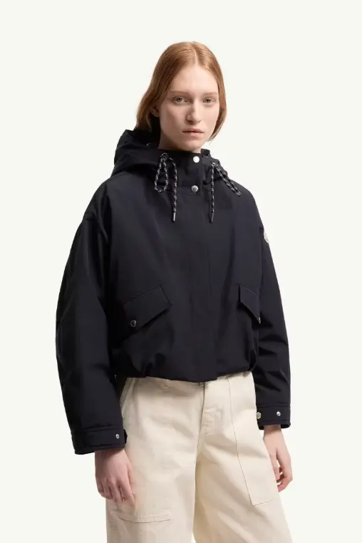 Eucalyptus Hooded Short Down Jacket Navy