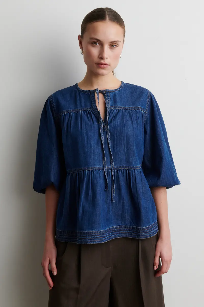 Evana Denim Blouse