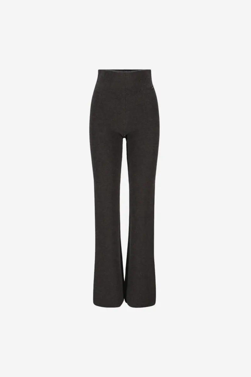 Evi Merino Pants Dark Brown Melange